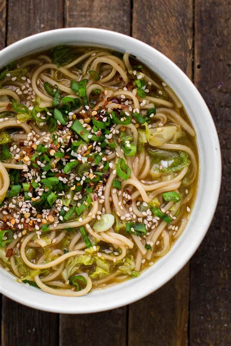 Cabbage Ginger Noodles | Naturally Ella