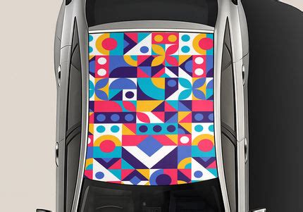 Color_maze Wrap for Roof Top for Cars – Maddy Custom