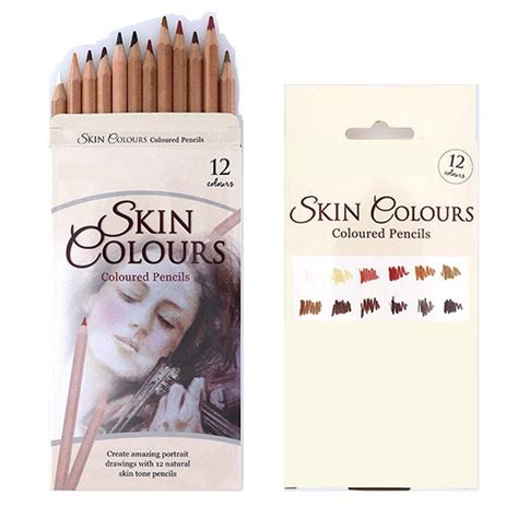 R H LIFESTYLE 12 PCS Soft Pastel Skin Tone Pastel Charcoal Colored ...