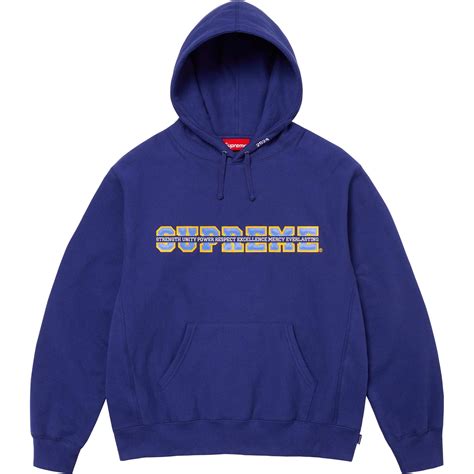 Supreme Collegiate Acronym Dark Royal Hoodie - WyCo Vintage, Kansas City's Premier Destination ...