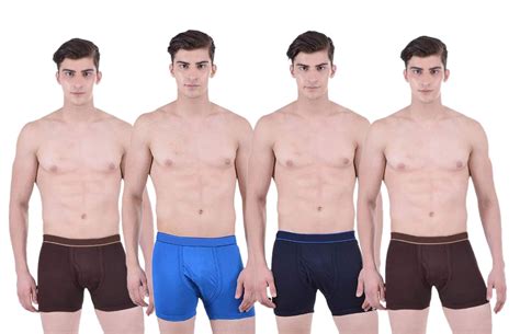 Buy BelMarsh Top Elastic Trunks - Pack of 4 (CFE_Sky_NVY_CFE) at Amazon.in