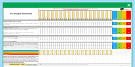 Victorian Curriculum Year 6 English Assessment Spreadsheet