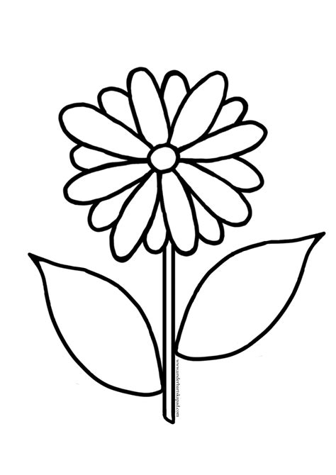 Easy Flower Coloring Pages - FREE Download - Underbart skapad