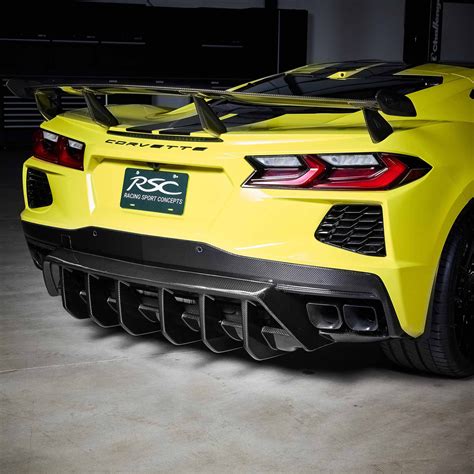 ST 2pc Diffuser | Carbon Fiber | for C8 Corvette Stingray by RSC – Racing Sport Concepts