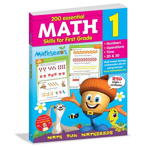 Buy Math for 1st Grade Workbook - 200 Essential Math Skills (Reading ...