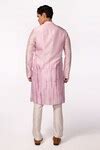 Buy Purple Bamboo, Cotton, Silk Placement Embroidered Kurta And Pyjama ...