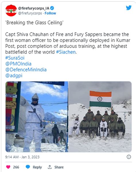 Meet First Woman Fire & Fury Sapper Deployed in Siachen