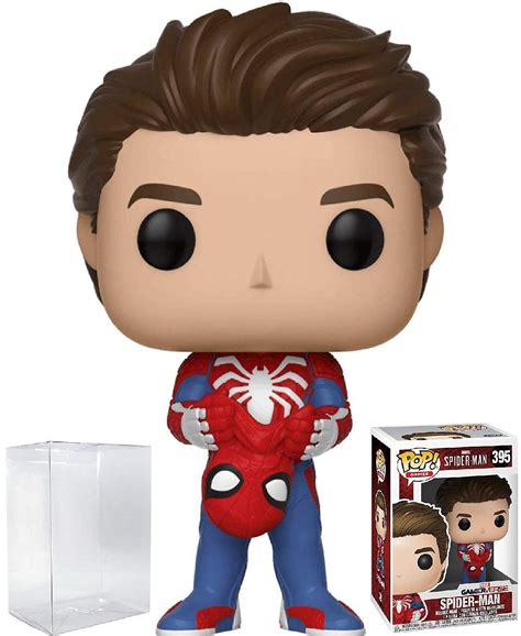Funko Pop! Marvel: Spider-Man Video Game - Unmasked Spider-Man (Peter ...