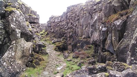 The Mid-Atlantic Ridge in Thingvellir National Park, Iceland