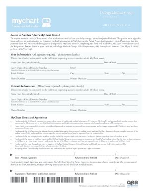 DuPage Medical Group Adult Proxy Form - Fill and Sign Printable ...