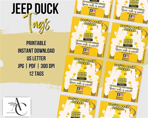 Duck Duck Jeep Card Template at Angela Link blog
