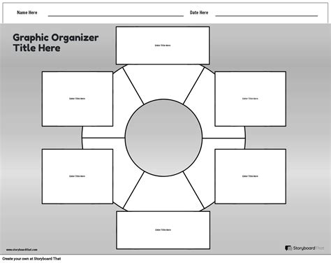 Graphic Organizer Template Featuring Doughnut