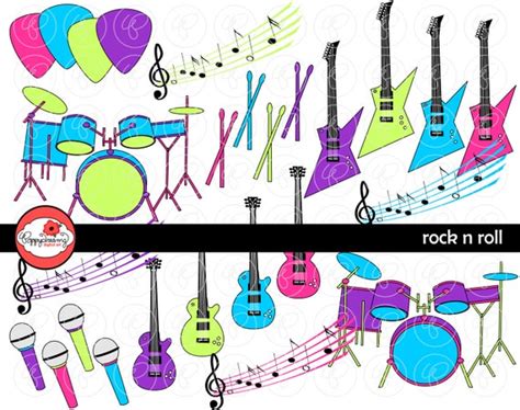 Image result for Rock Band Instruments Clip Art