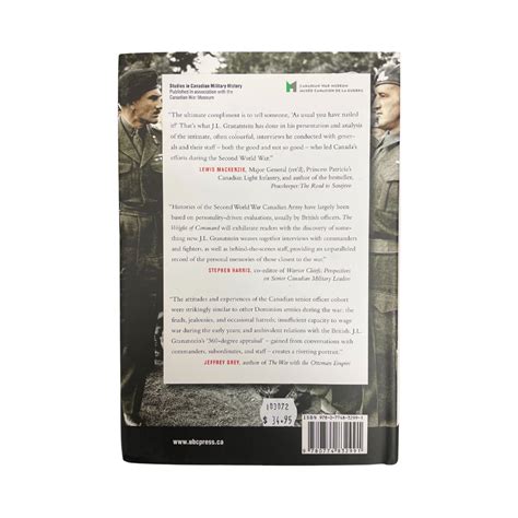 The Weight of Command by J.L. Granatstein – Canadian War Museum Boutique