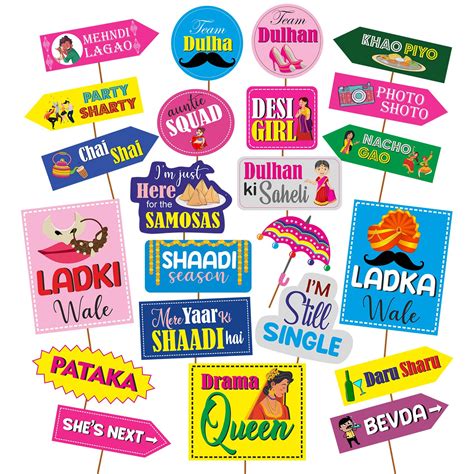 Party Propz Wedding Decoration Items - 23Pc Wedding Props For Groom ...