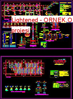 Lightened dwg projesi - Autocad Projeler