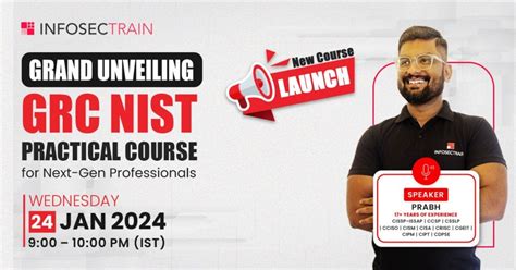Free Masterclass for Grand Unveiling: GRC NIST Practical Course for ...