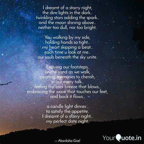 I dreamt of a starry nigh... | Quotes & Writings by Akanksha Goel ...