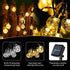 Decorative string lights | Solar outdoor globe led fairy hanging light ...