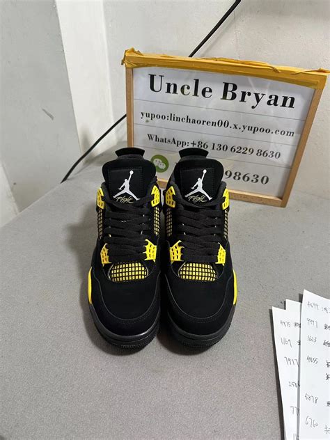 QC Jordan 4 Yellow thunder : r/Repsneakers