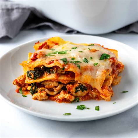Turkey Spinach Lasagna - Fresh Apron