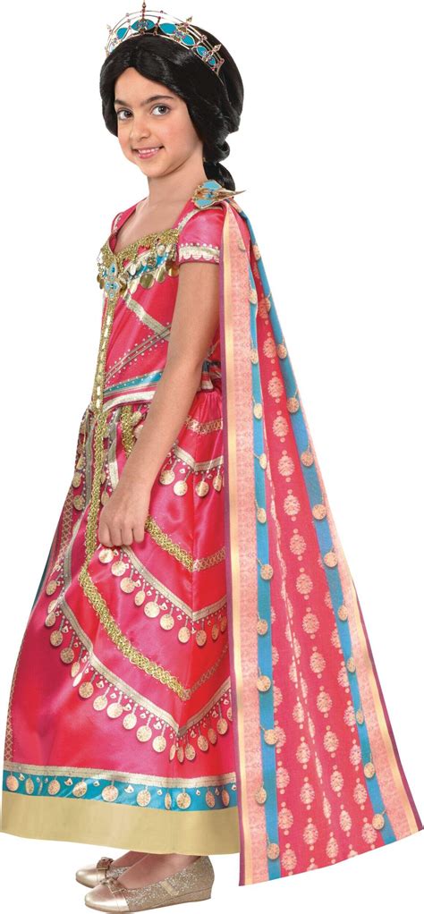 Toddler & Kids' Disney Aladdin Princess Jasmine Pink Dress Halloween ...