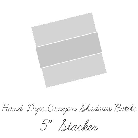 Expressions Batiks Hand-Dyes Canyon Shadows 5" Square Pack (Charm Pack ...