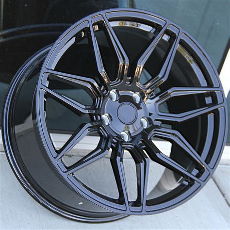 19" & 20" Gloss Black Monoblock Forged Light Weight Wheels Fits Chevy - OES Wheels