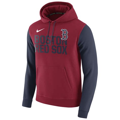 Nike Boston Red Sox Red Club Fleece Pullover Hoodie