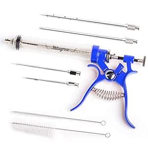 Meat Injector Marinade Gun Stainless Steel Outdoor Kit Flavor Food ...