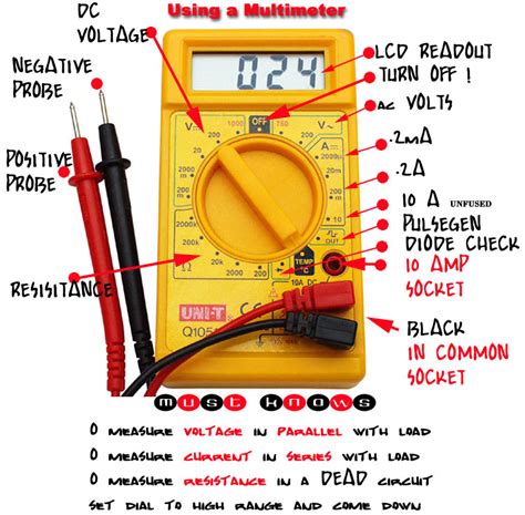 Image result for How to Set Up a Multimeter