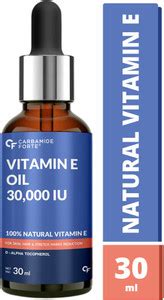 CARBAMIDE FORTE Vitamin E Oil for Face & Hair, Skin |100% Natural 30000 ...