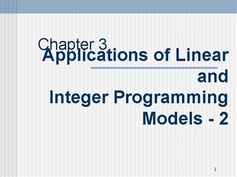 Image result for Integer programming Applications