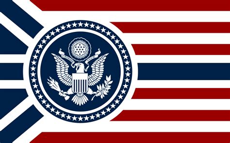 Flag of the United States with Eagle Emblem