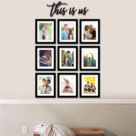 Art Street Set of 9 This Is Us Collage Wall Hanging Photo Frames for H ...
