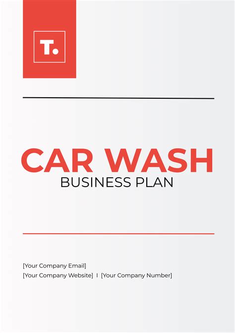 Free Car Wash Business Plan Template to Edit Online