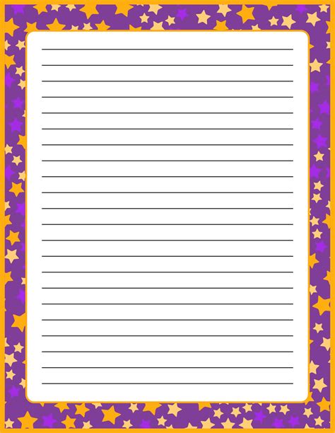 Lined Paper With Borders - 11 Free PDF Printables | Printablee