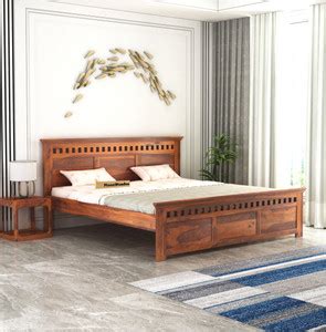 MoonWooden Noise Free | Zero Partner Disturbance Solid Wood Queen Bed ...