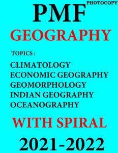 PMF GEOGRAPHY 2021-2022 English Medium WITH SPIRAL (Xerox Only): Buy ...