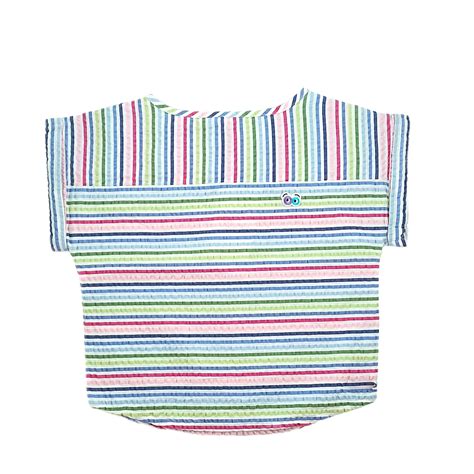 Girls Multi Color Seersucker Top - Peekaboo Patterns
