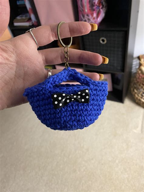 Image result for Mini Crochet Keychain Purse Tutorial