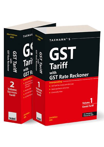 Taxmann's GST Tariff with GST Rate Reckoner – BuyTestSeries.in