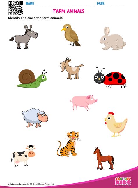 Farm Animals Worksheets Kindergarten at Patricia Starks blog