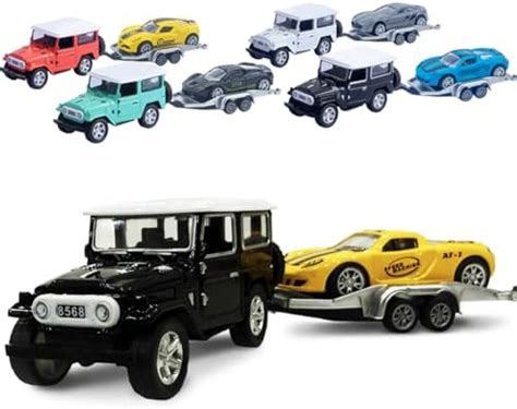 Wembley Land Cruiser Diecast Toy Car with Trailer for Kids Boys Girls ...