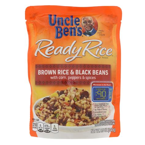Uncle Ben's Ready Rice Brown Rice & Black Beans - Shop Rice & grains at ...