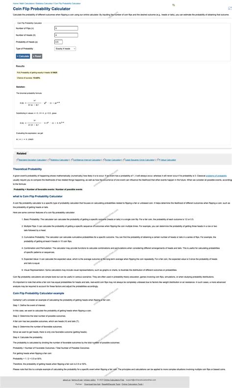 Image result for Coin Flip Probability Math