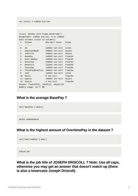 Image result for Python Pandas Exercise