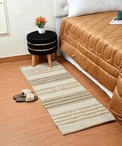 Buy F R Creation Hand Woven Cotton Carpet 100% Natural Cotton Runner ...