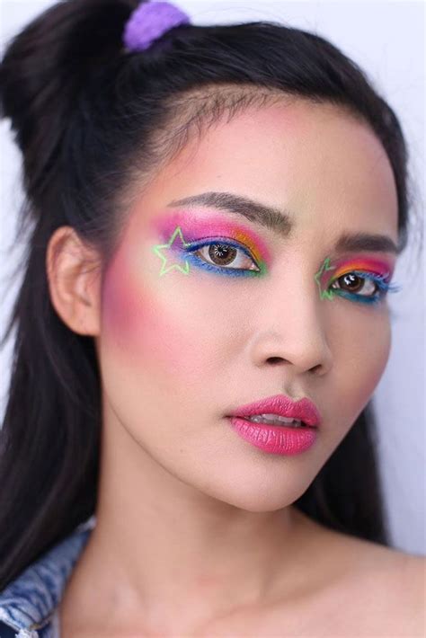 80s makeup glitter