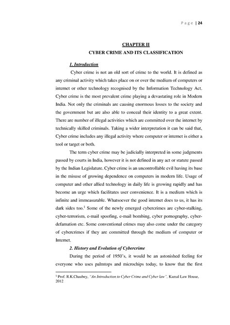 Cyber crime - CHAPTER II CYBER CRIME AND ITS CLASSIFICATION ...